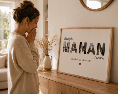 Bonne fête Maman - Affiche Personnalisée