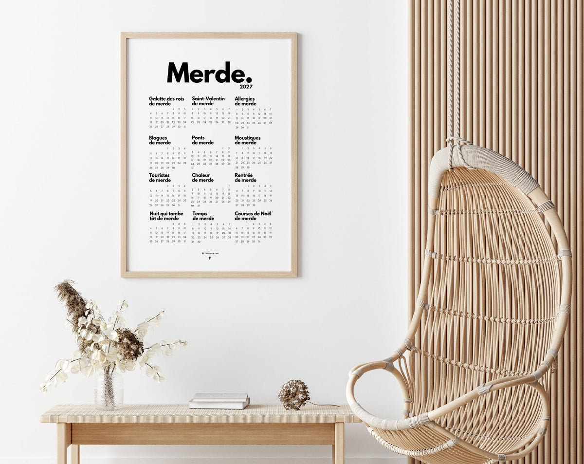 Calendrier de Merde 2027 officiel à imprimer – FLTM