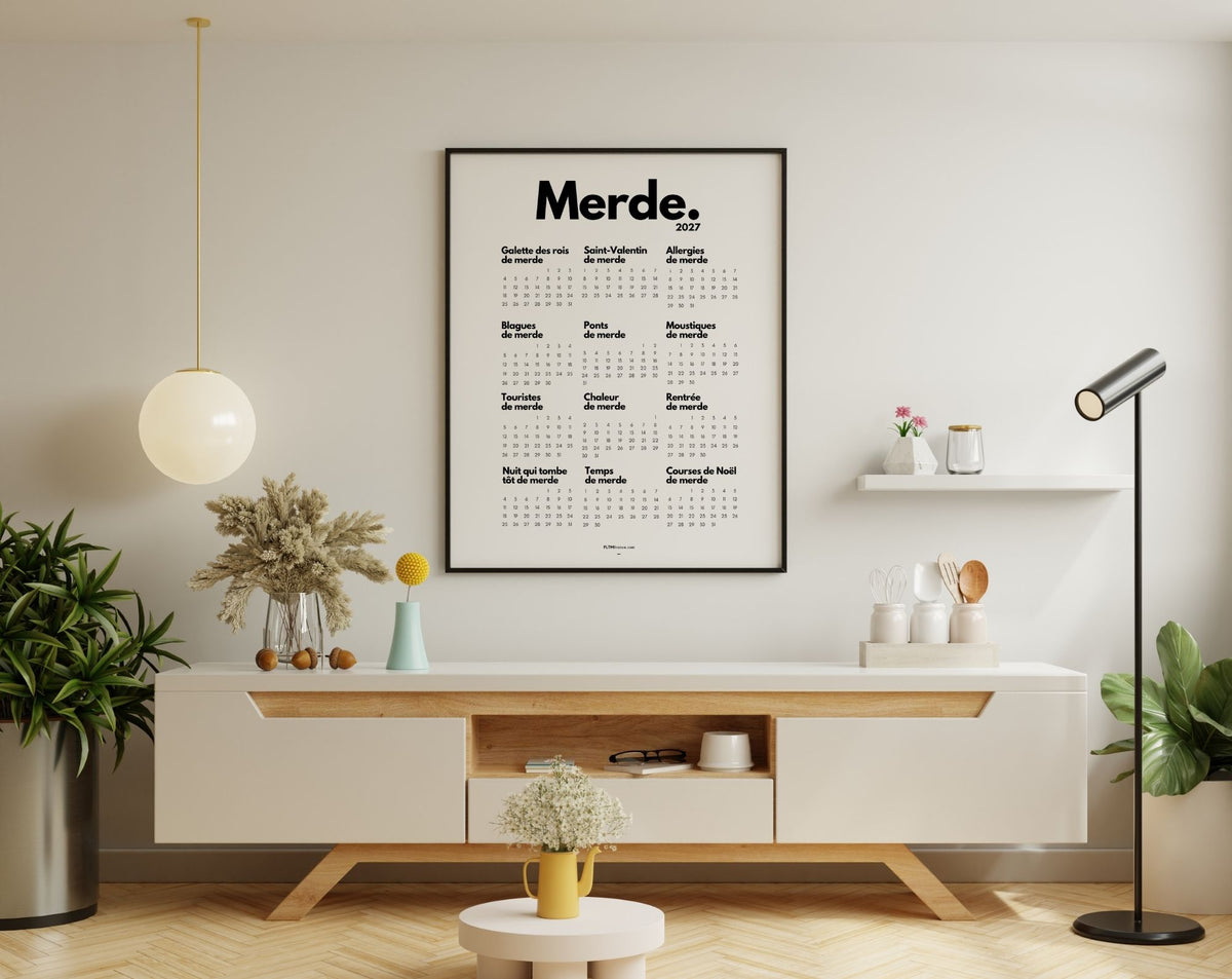 Calendrier de Merde 2027 officiel à imprimer – FLTM