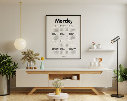 Calendrier de Merde 2027 officiel à imprimer – FLTM