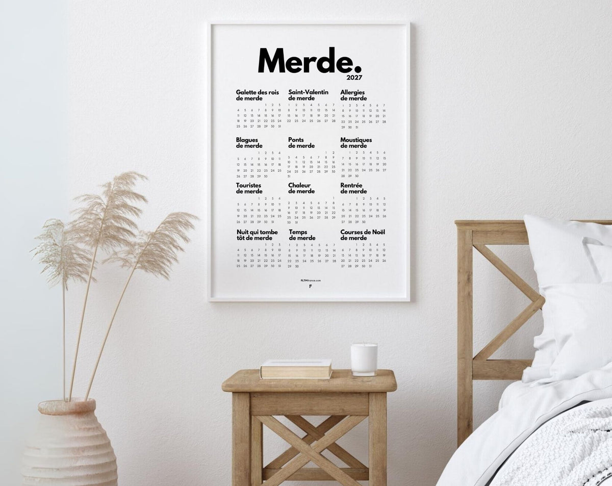 Calendrier de Merde 2027 officiel à imprimer – FLTM