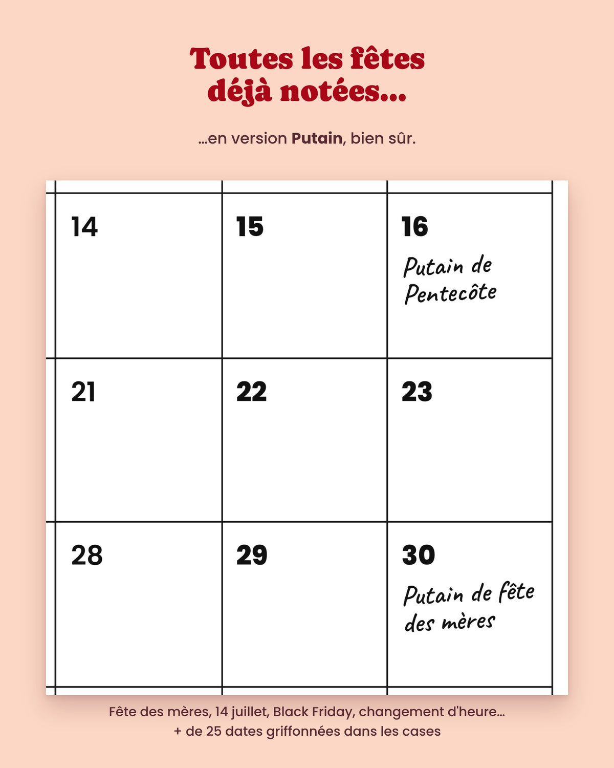 Calendrier Putain 2027 mensuel à imprimer – visuel 3