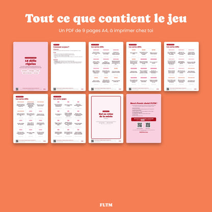 Défis rigolos anniversaire adulte : contenu du jeu