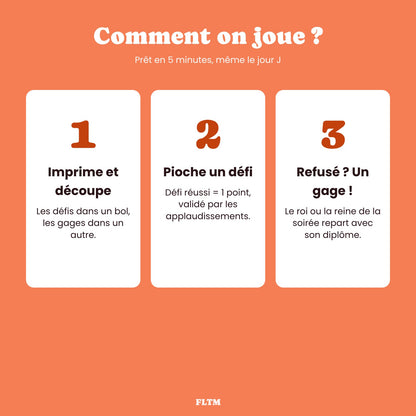 Défis rigolos anniversaire adulte : comment on joue