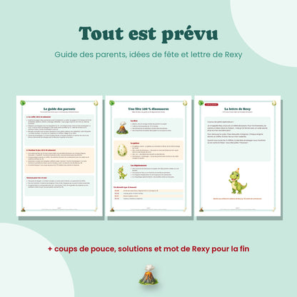 Guide des parents de l'escape game dinosaure