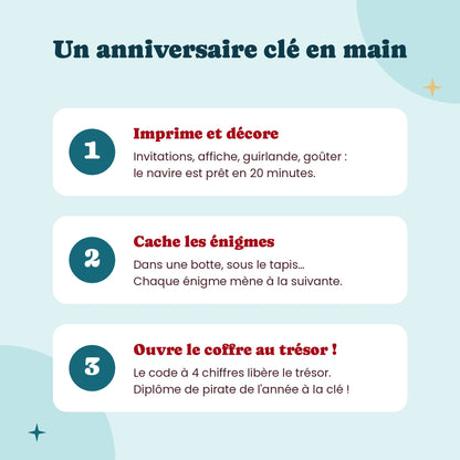 Comment organiser un anniversaire chasse au trésor pirate
