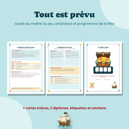 Guide du maître du jeu et programme de la fête pirate