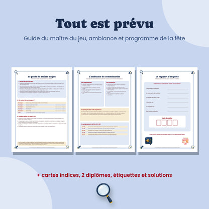 Guide du maître du jeu et rapport d'enquête