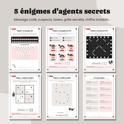 Les 5 énigmes de l'escape game espion