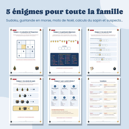 Les 5 énigmes de l'escape game de Noël en famille