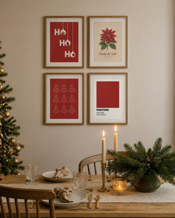 Pack 68 affiches de Noël à imprimer – Déco de Noël vintage, minimaliste et humour