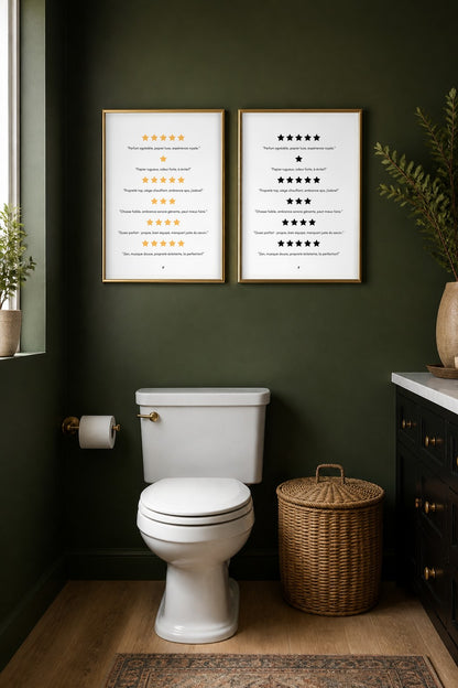 Pack 50 affiches toilettes humour à imprimer – Déco WC intégrale
