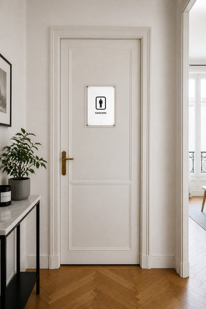 Pack signalétique toilettes – 9 affiches WC femmes hommes à imprimer