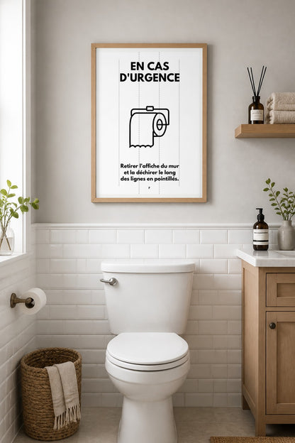 Pack 6 affiches humour WC – Best-of affiches toilettes drôles