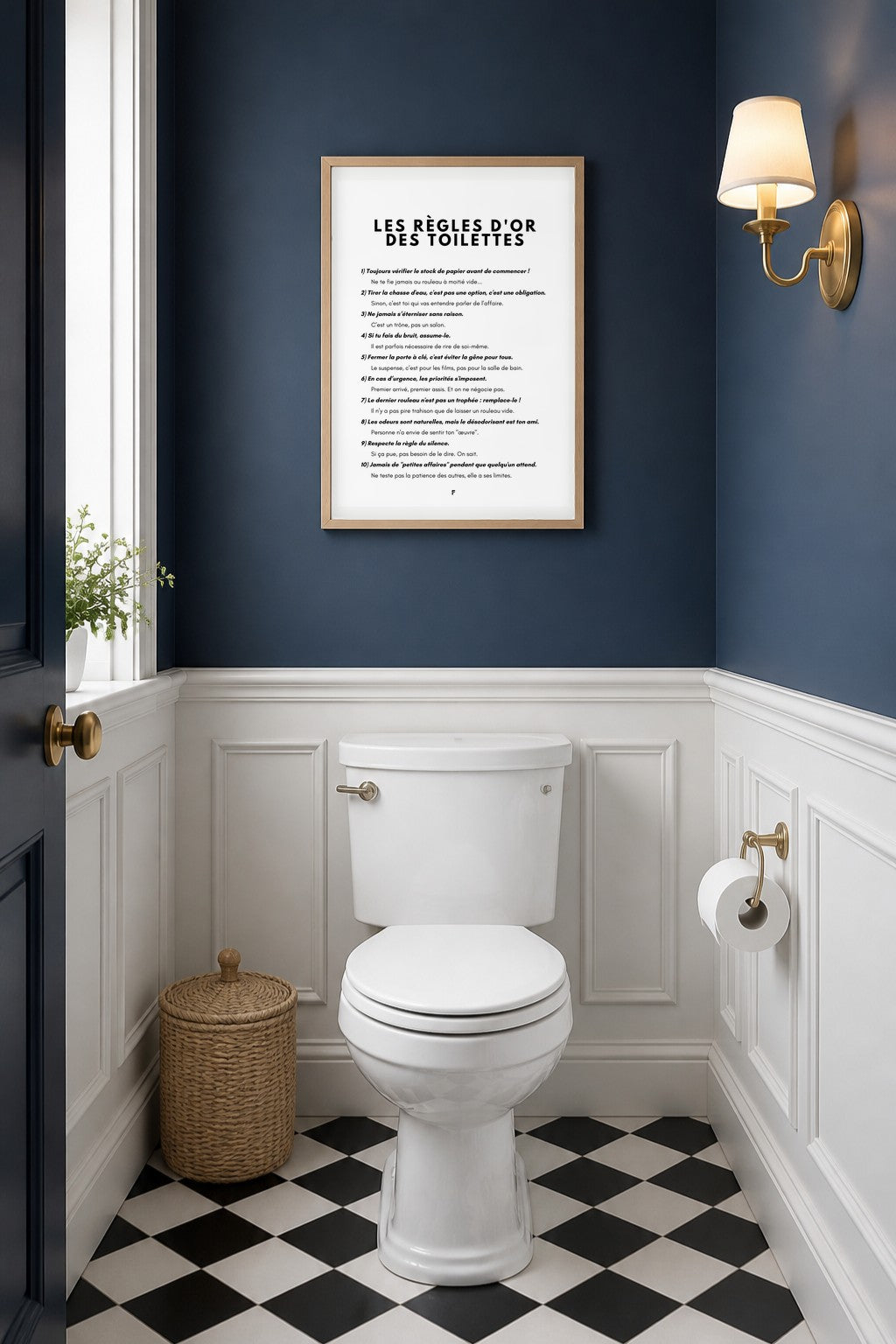 Pack 10 affiches toilettes propres – Consignes WC avec humour