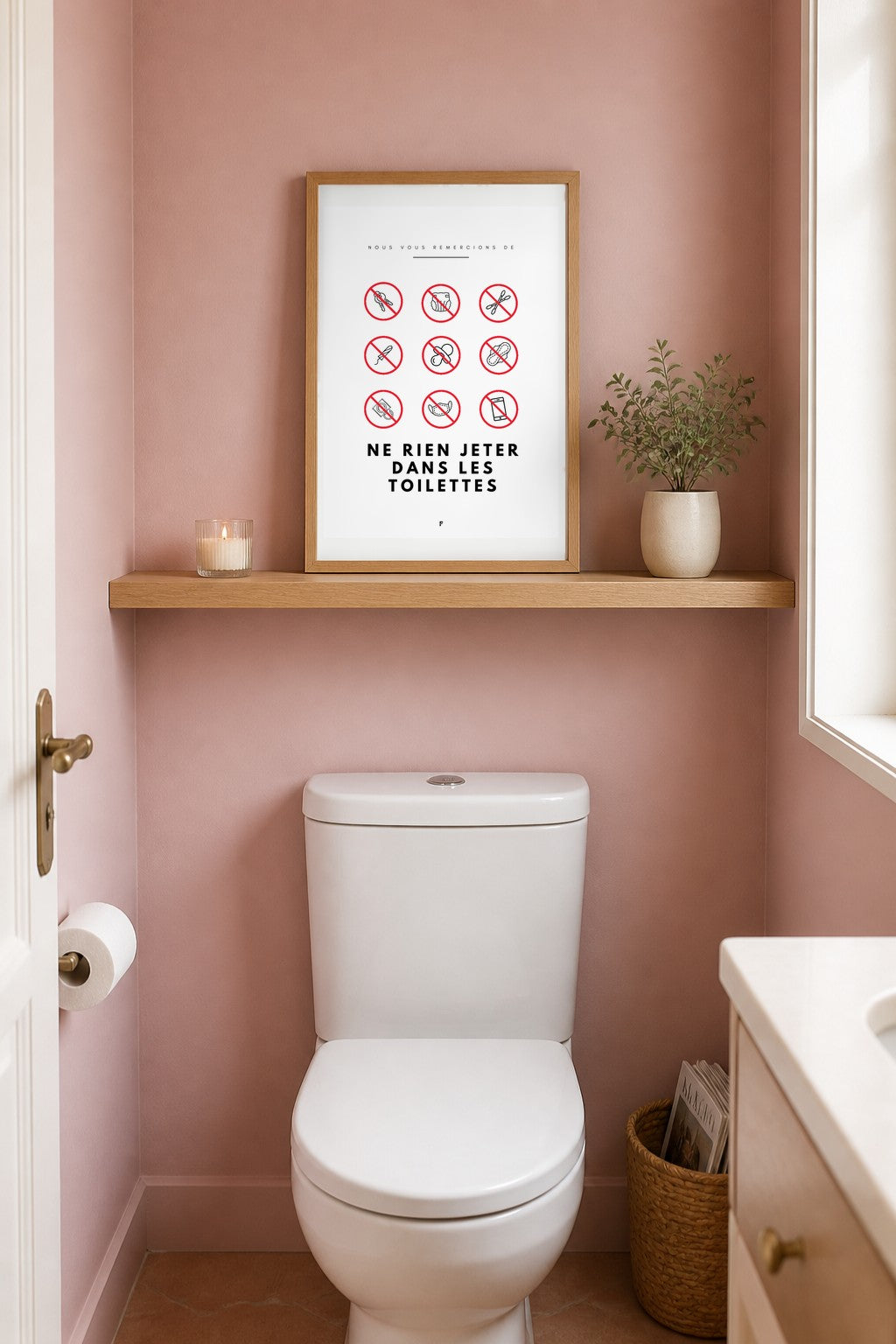 Pack 10 affiches toilettes propres – Consignes WC avec humour