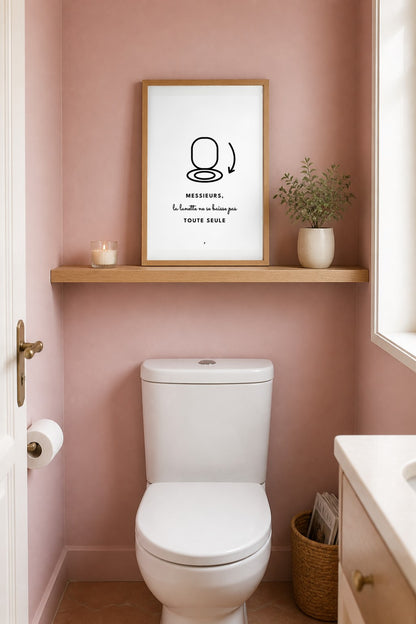 Pack 50 affiches toilettes humour à imprimer – Déco WC intégrale