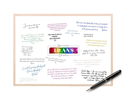 Livre d’or 18 ans à imprimer