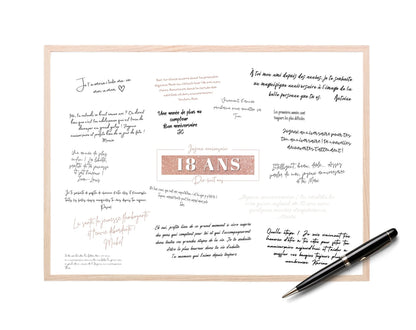 Livre d’or 18 ans à imprimer