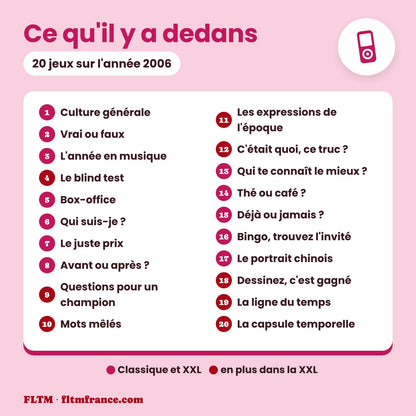 Jeu anniversaire 20 ans : les 20 jeux