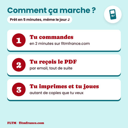 Jeu anniversaire année 1991 : comment ça marche