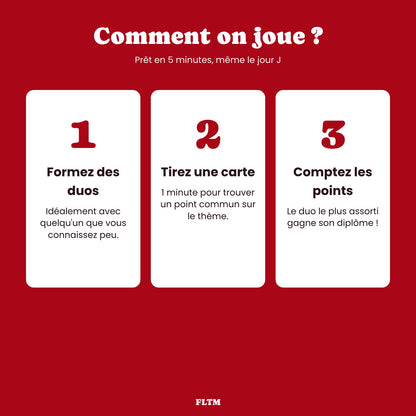Jeu des points communs : comment on joue