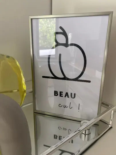 Affiche Beau cul ! - Affiche toilettes humour FLTMfrance