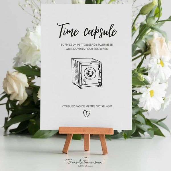 Affiche Time capsule - Affiche décoration événement