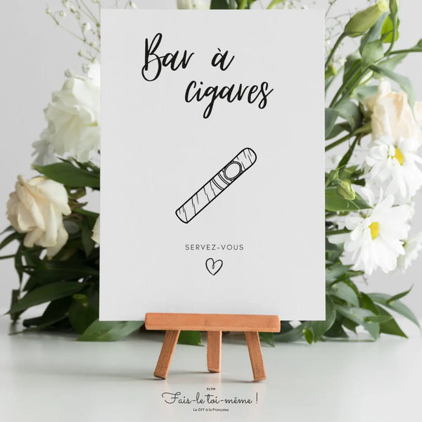 Affiche Bar à cigares - Affiche décoration événement