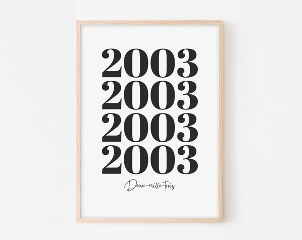 Année 2003 - Affiche anniversaire 21 ans