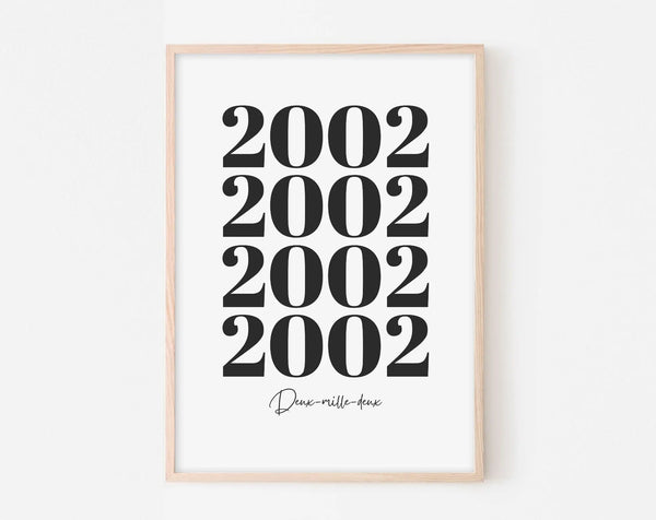 Année 2002 - Affiche anniversaire 22 ans