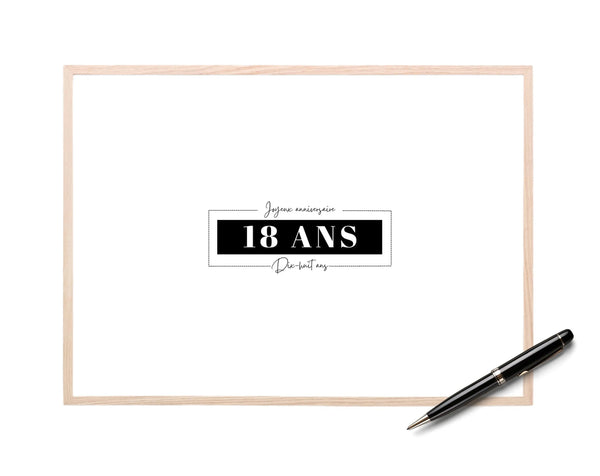 Livre d’or 18 ans à imprimer
