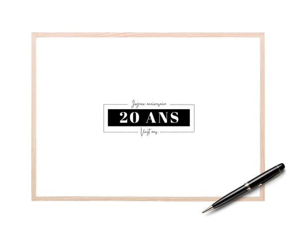 Livre d’or 20 ans à imprimer