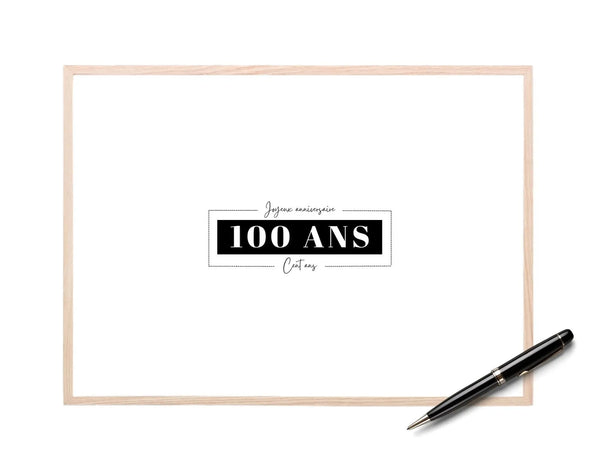 Livre d’or 100 ans à imprimer