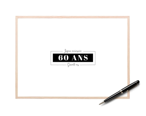 Livre d’or 60 ans à imprimer