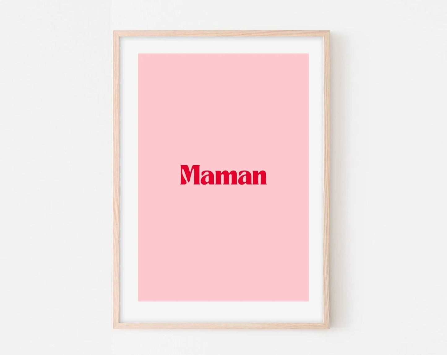 Affiche Maman - Affiche citation rose - Pink affiche  - Poster à imprimer FLTMfrance