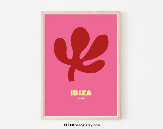 Affiche Ibiza Spain -  Lieux célèbres de voyage - Affiche de voyage - Poster à  imprimer - Décoration murale FLTMfrance