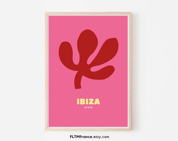 Affiche Ibiza Spain -  Lieux célèbres de voyage