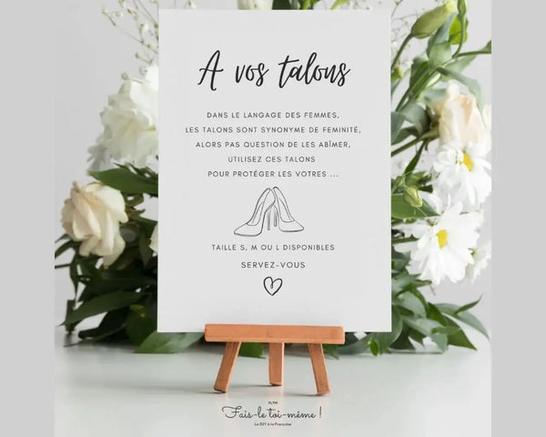 Affiche à vos talons - Affiche décoration événement