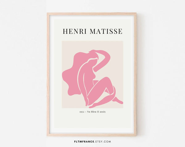 Affiche Matisse rose - Affiche de musée