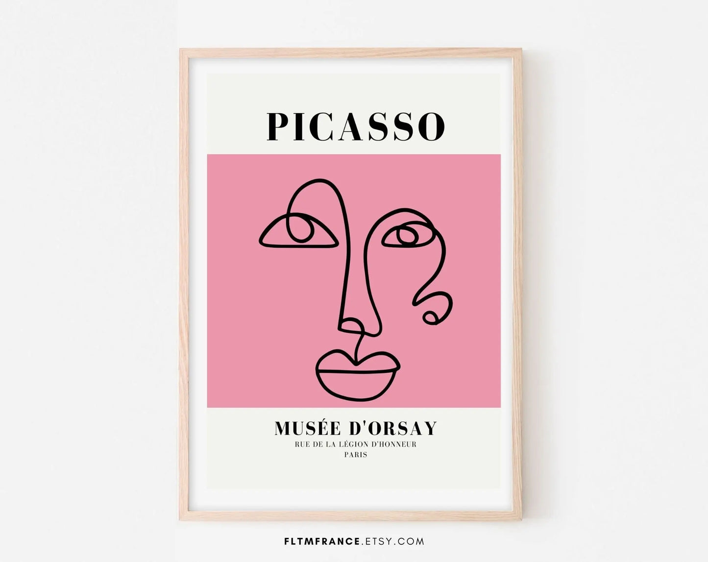 Affiche Picasso - Picasso Exposition Print - Poster Picasso Orsay - Affiche décoration - Affiche Art mural abstrait - Poster à imprimer - FLTMfrance