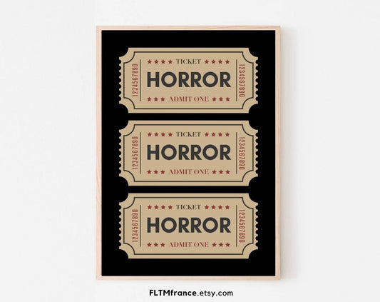 Affiche Horror - Décoration Halloween FLTMfrance