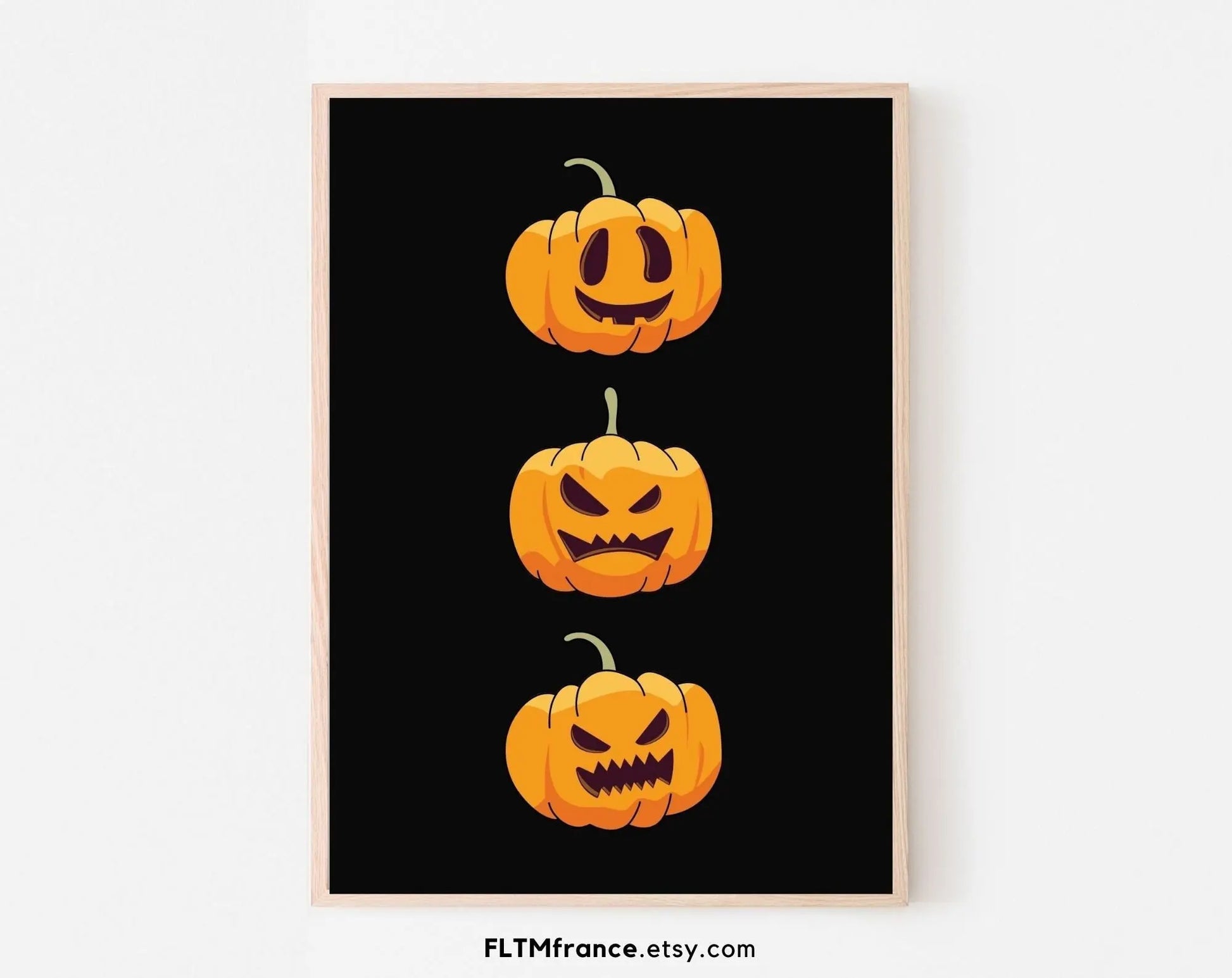 Affiche noir Bonbons - Décoration Halloween FLTMfrance