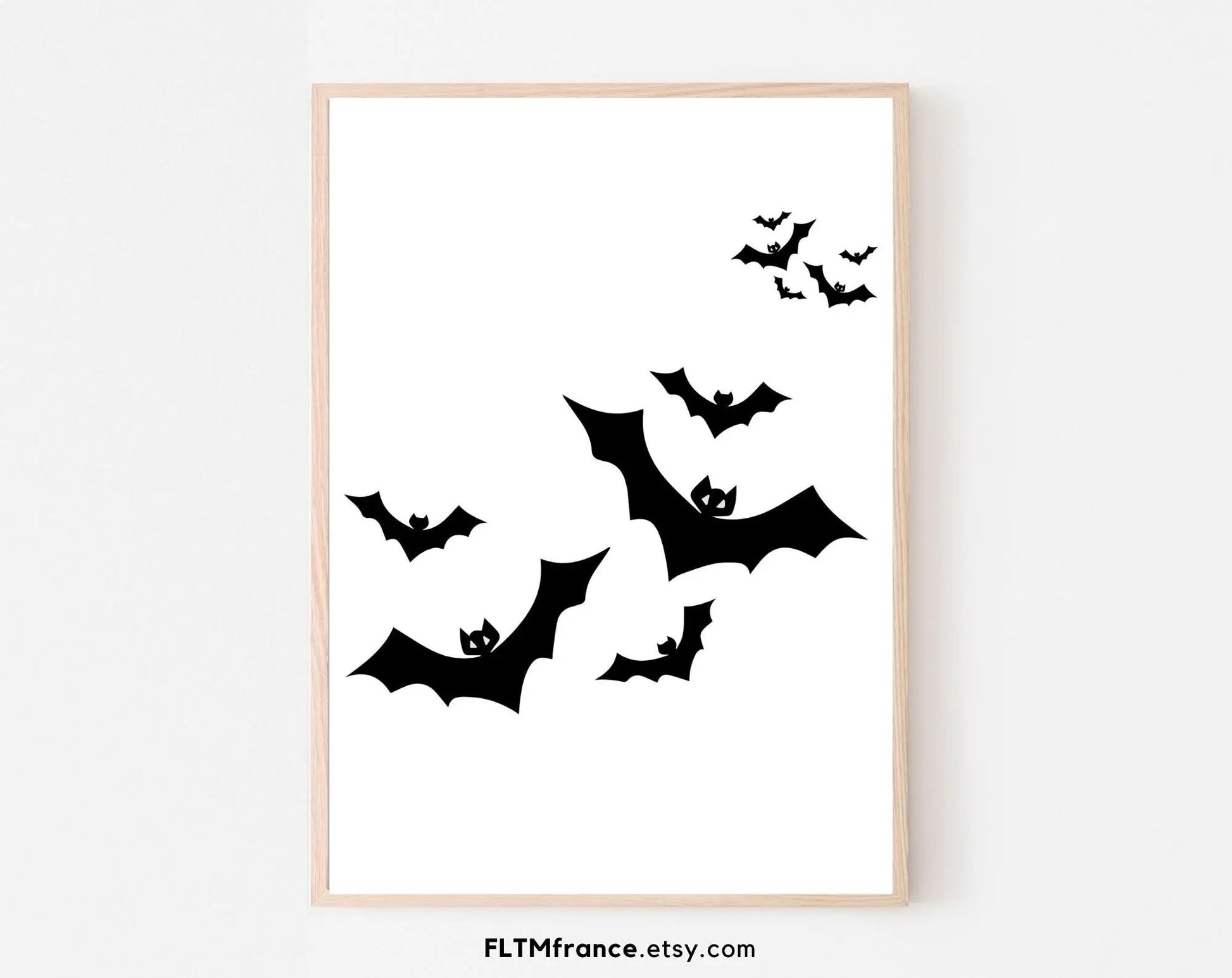 Affiche Chauves-souris Halloween - Décoration Halloween FLTMfrance
