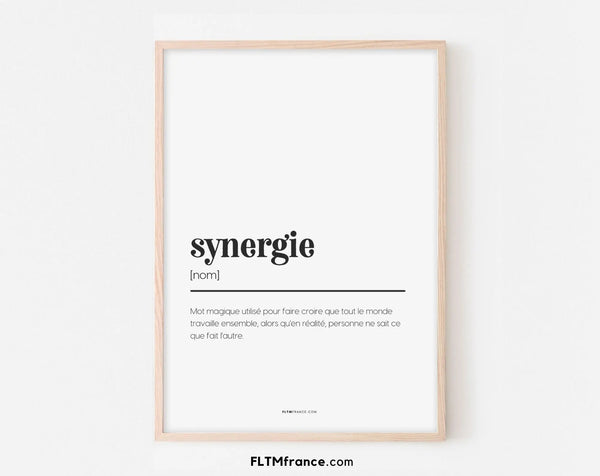Synergie - Affiche expression du bureau