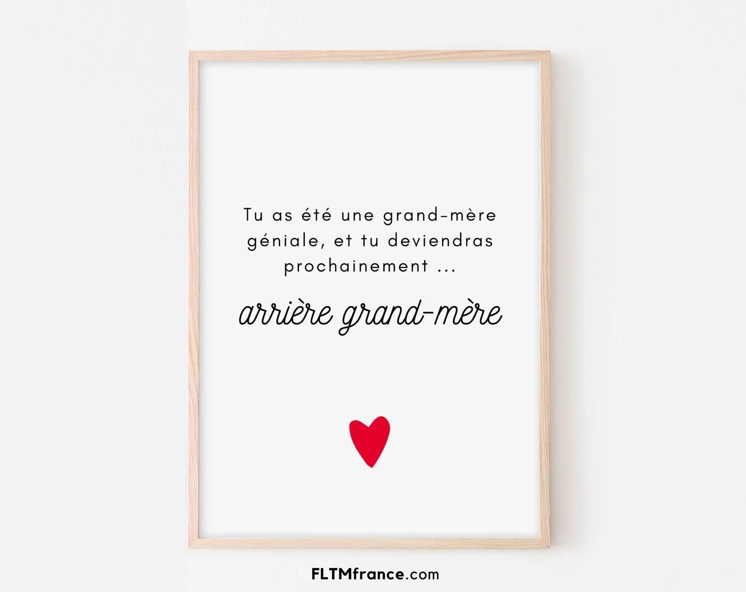 Grand-mère géniale, tu vas être arrière grand-mère - Carte annonce grossesse arrière grand-mère originale FLTMfrance