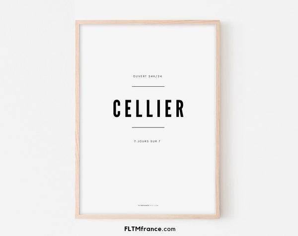 Affiche Cellier - Affiche décoration du cellier
