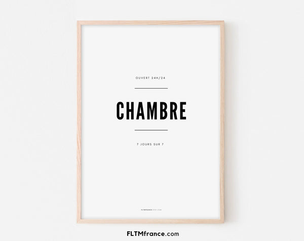 Affiche Chambre - Affiche déco pour la chambre