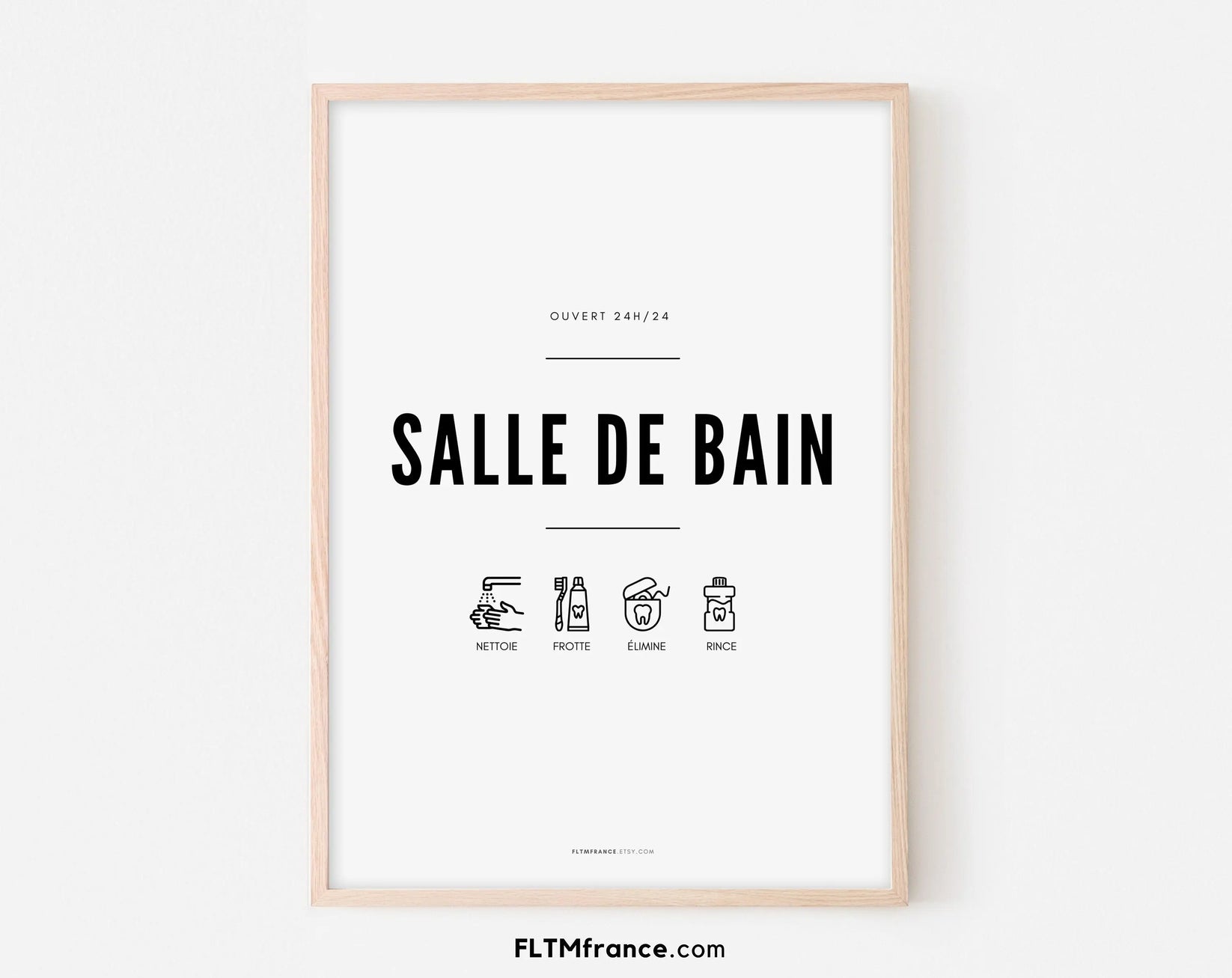 Affiche Salle de bain - Affiche pour la décoration de la salle de bain ...