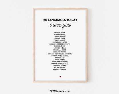 I love you in 20 languages Love poster FLTM - Main Image